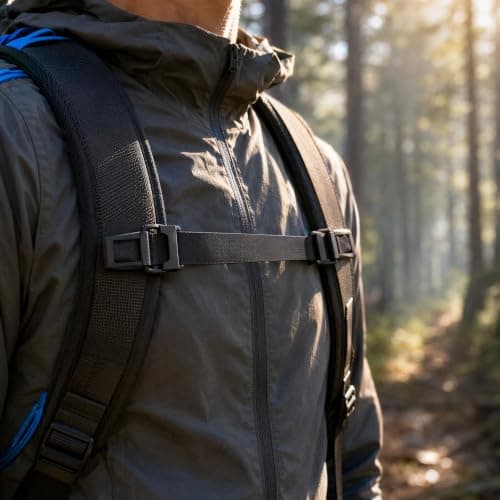 Backpack Chest Straps 2 Pcs Adjustable Rucksack Clips with Quick Release — view 4