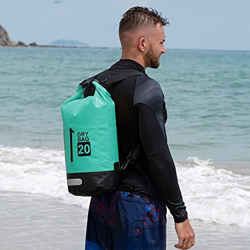 Blackace arteesol Waterproof Dry Bag 5L 10L 20L 30L Waterproof Bag with Long Adjustable Handle for Kayaking Boat Excursion Canoe/Fishing/Rafting/Swimming/Snowboarding — view 6
