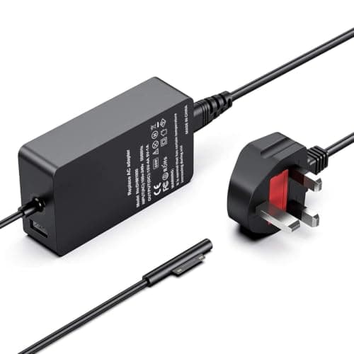 65W Surface Charger,Magnetic Power Adapter with USB Port, Fast Charging Portable Laptop Charger, Compatible with Microsoft Surface Pro 7 6 5 4 3 X Book Go, LED Indicator Safe Durable Travel Charger