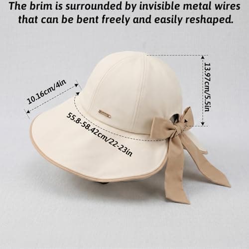 Wide Brim Sun Hat UPF 50+ Uv Protection Beach Hat for Travel Hiking — view 2
