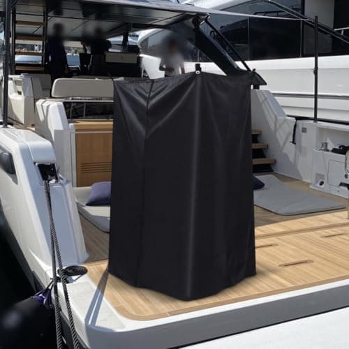 MKTOLHUS Boat Tent & Changing Tent, Portable Privacy Curtain for Yacht Beach Camping, Silver-Coated 210D Oxford Cloth, Quick Pop-Up Shelter, Adjustable Height, — view 5