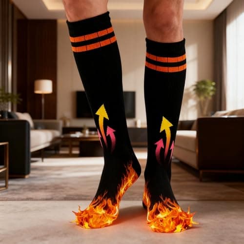 Heated Socks Resistant Washable Heat Resistant Adults — view 3