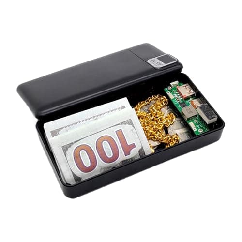 Concealed Safe Power Charger Anti-Theft Discreet Container Storage Box Key