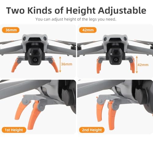 Jipersuo Landing Gear for DJI Air 3S/ Air 3 Leg Foldable Extended Kit for DJI 3S/ 3 Fly More Combo Drone Accessories 06 — view 5
