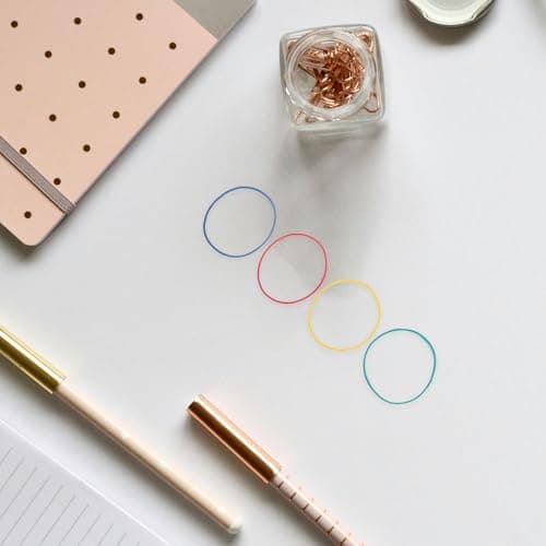 400pcs Assorted Color Rubber Bands Reusable High Elasticity — view 6