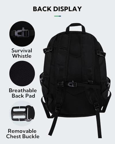 Waterfly Hiking Foldable Lightweight Backpack: 28L Packable Rucksack — view 4