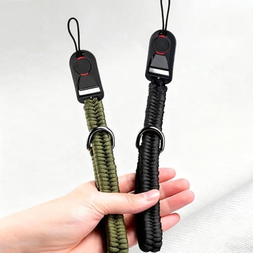 2 Pcs Paracord Camera Wrist Strap with Quick‑Release Buckles, Adjustable D‑Ring Safety Camera Hand Straps for DSLR and Mirrorless Cameras, Ideal for Travel and Outdoor Photography — view 4
