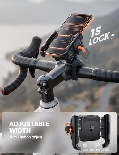Lamicall Motorbike Phone Holder, [Camera Friendly] Bike Phone Holder Mount — view 4