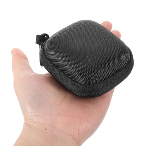 Portable Razor Case for Travel, Nylon Black Storage Bag for Shaving Tools — view 4
