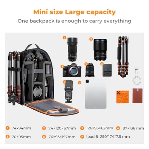 K&F CONCEPT Camera Backpack for Photographers DSLR SLR Camera Bag — view 5