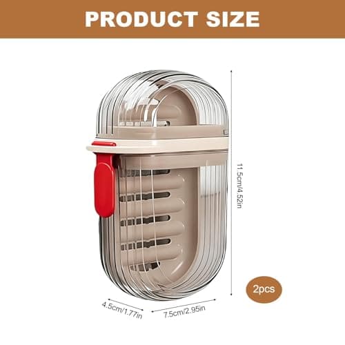 2 Pcs Travel Soap Case, Box & Dish - Waterproof Leakproof with Lid for Bathroom Camping Outdoor Use — view 2