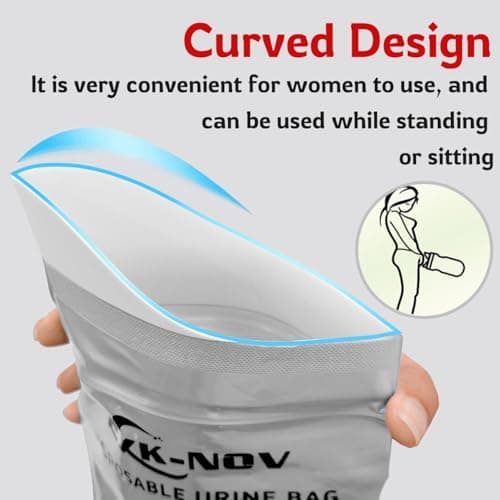 Disposable Urine Bags Women, Pee Bags for Men and Children (8, 900ml) — view 4