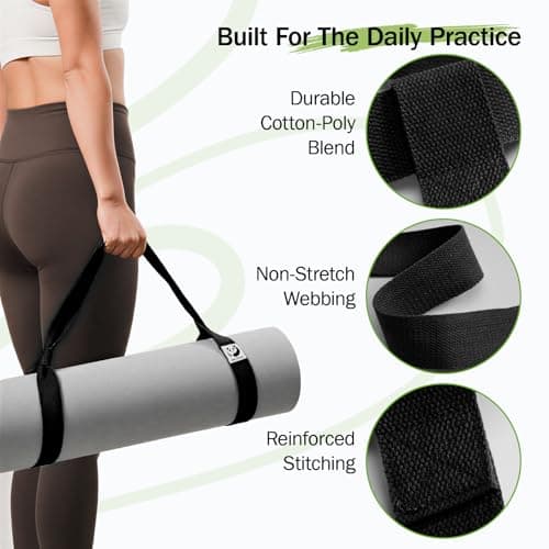 Slim Panda Yoga Mat Straps for Carrying, Adjustable Yoga Mat Carrier (Yoga Mat Not Included) — view 3