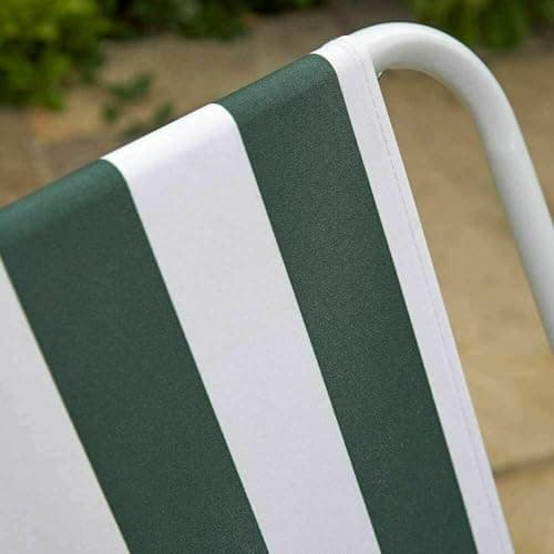 Unibos | 2X Outdoor Deck Chair Garden Patio Folding Camping Picnic Beach BBQ Party Outdoor Stripe Chair (2 Striped Chair) — view 6