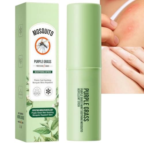 Purple Grass Insect Bite Re/lief Stick,Bite Cream for Mosquito,Outdoor Use