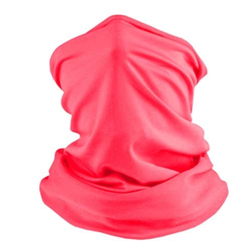 Onit Snood Unisex Snood Multipurpose Sports All Weather Neck & Face Warmer [Neon Coral]