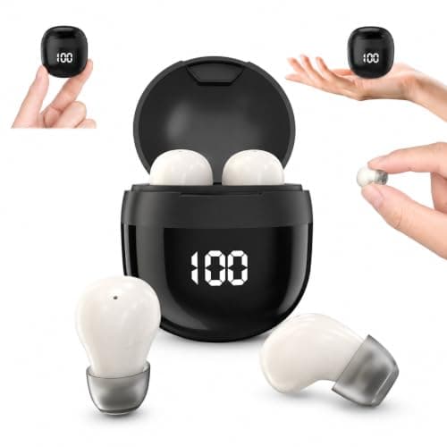 Invisible Mini Wireless Bluetooth Earbuds,Small Ear Buds for Side Sleepers