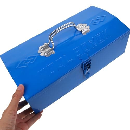 Blue Iron Tool Box with Lockable Design for Easy Transport — view 4