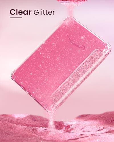 MoKo Case for 7" Kindle Paperwhite 12th Gen & Colorsoft 2024, Glitter Pink — view 3