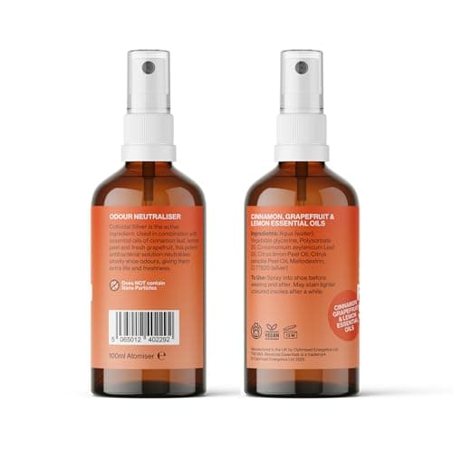 Benatural Essentials Shoe Fresh Spice Antibacterial Colloidal Silver Deodoriser with Cinnamon, Grapefruit & Lemon Essential Oil 100ml — view 3