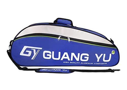 FakeFace Professional Badminton Racket Bag 4-6 Pack Racquet Handbag Waterproof Tennis Racquetball Battledore Sport Duffel Large Capacity Gym Equipment Bag Portable Shoulder Tote Bag with Handle — view 2
