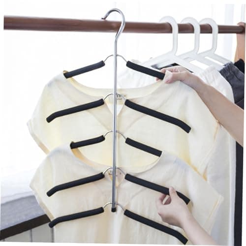 Jqk Folding Clothes Hanger Rack, Foldable Multi Layer Wardrobe Organizer — view 6