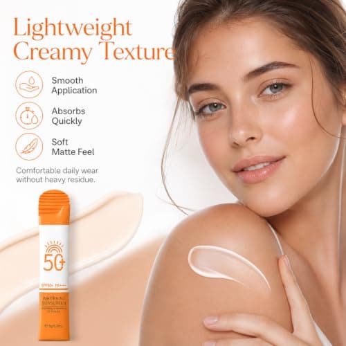32 Pack Mini Sunscreen SPF 50+, Travel Size Sun Cream, No White Cast, Non-Greasy Water Resistant UV Protection for Face & Body, Lightweight Pocket Sunscreen for Holidays, Outdoor & Daily Use — view 5
