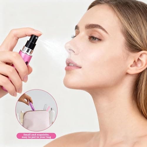 LeeQunQ 5 PCS Perfume Travel Bottle, Refillable Perfume Bottle, Portable Mini Spray Travel Bottles, for Purse Handbag Pocket Luggage - Holiday Essentials — view 6