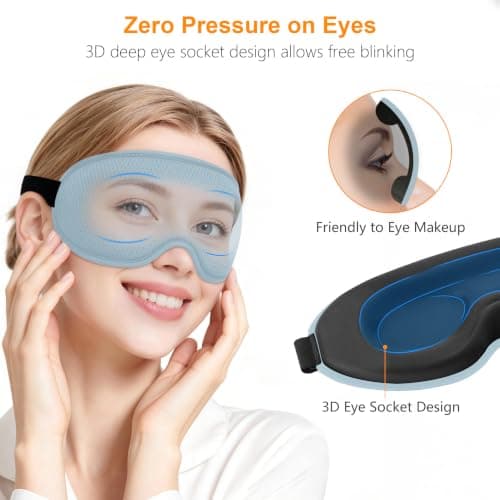 Gritin 2026 Gen 2 Sleep Mask-100% Blackout Eye Sleeping Mask for Women&Men — view 3