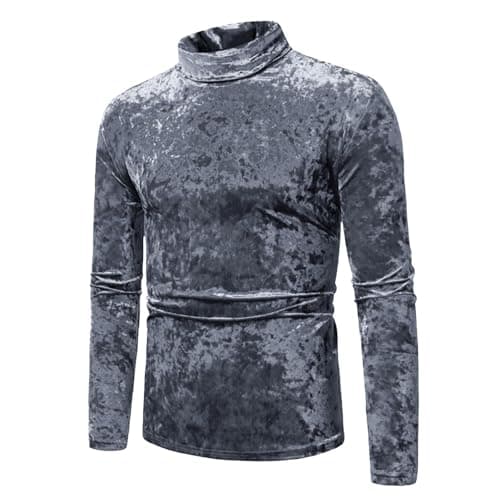 Men's Jacket Thermal Winter Coat Button Zip Pockets Men’S Pu Faux Leather Motorcycle Bomber With Hood Warm Fleece Fur Lined Top Down Coats For Spring Summer Travel (Silver,S) — view 3