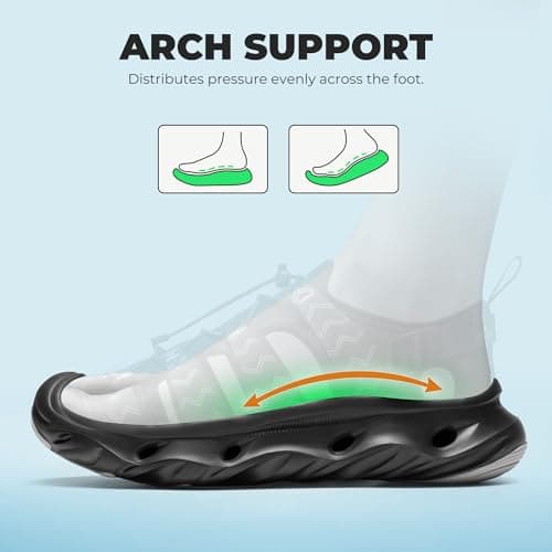 NORTIV 8 Water Shoes Hiking Sandals for Men,Black,M13/L14.5 — view 5
