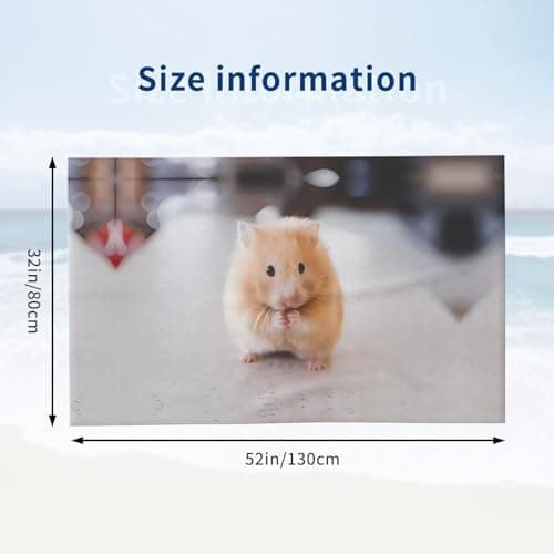 Maroon Hamster Bath Towel Set - Soft, Microfiber Bathroom Towels â€“ Perfect for Home, Gym, Beach, and Travel Use — view 3