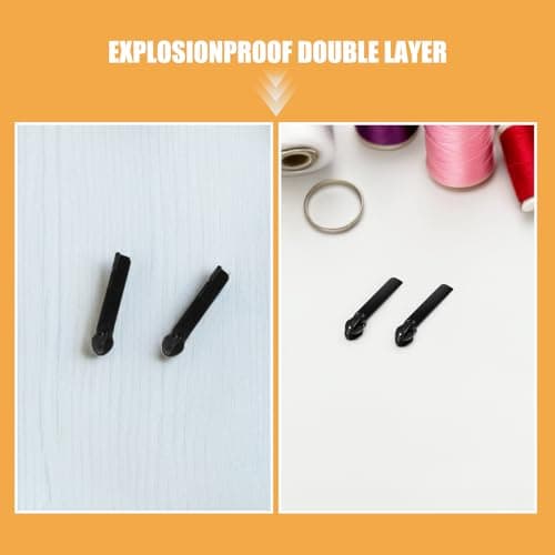 AKOOSY 6pairs Nylon Explosion Zipper Replacement Kit Luggage Zipper Puller Tab for Suitcase Repair and Travel Bag Accessories — view 3