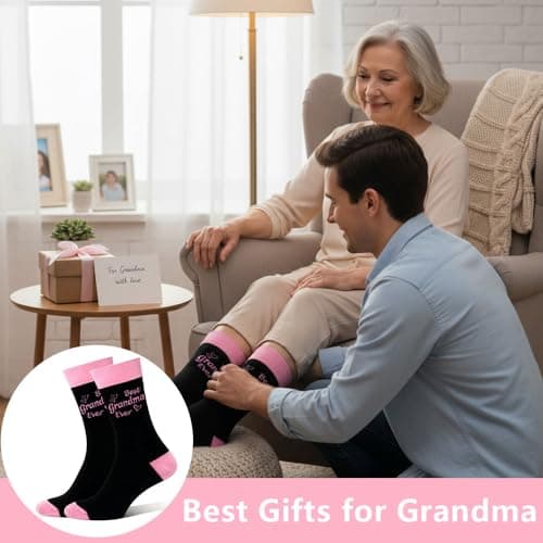 QONCV Grandma Christmas Gifts, Grandma Socks Gifts for Nanny Gran Granny Nana Nanna Women Appreciation Thank You Halloween Christmas Stocking Fillers Mothers Day Birthday Valentines Presents — view 5