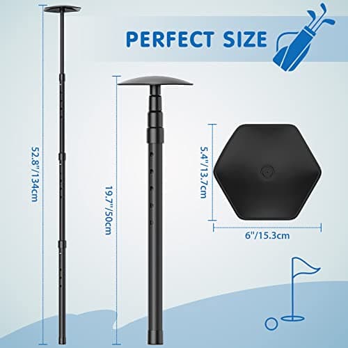 Rhino Valley Golf Travel Bag Support Rod Aluminum Alloy Rod, Black — view 6