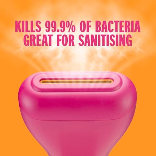 Conair Extreme Steam Handheld Clothes Steamer, 90ml detachable water tank, Fast 35 second heat up, Lightweight Travel Garment Steamer, Worldwide Use, Pink, GSC24PKU, UK Plug — view 2