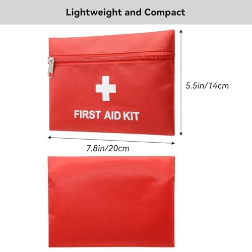 Hodeacc 6 Pack Empty First Aid Bag Mini Medical Kit Pouch Travel Essentials 7.87x5.51 inches Medicine Storage Bag for Car, Home, Camping, Hiking, Office, Outdoors (Bag Only) — view 2