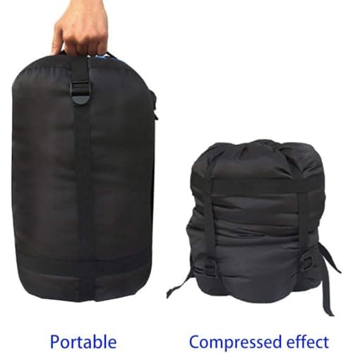 MOOCY Compression Stuff Sack, 12L/45L Sleeping Bag Cover Sack Sleeping Bags Storage Stuff Sack Organizer - Great Sleeping Bags Clothes Camping Hiking Backpacking — view 3