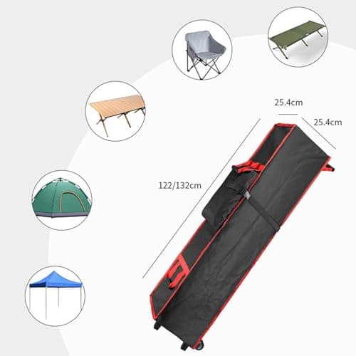 Sharplace Canopy Tent Wheeled Carry Bag Storage Bag with Wheels Practical Premium Multifunctional Durability Easy Carrying Waterproof, 132cmx25.4cmx25.4cm — view 3