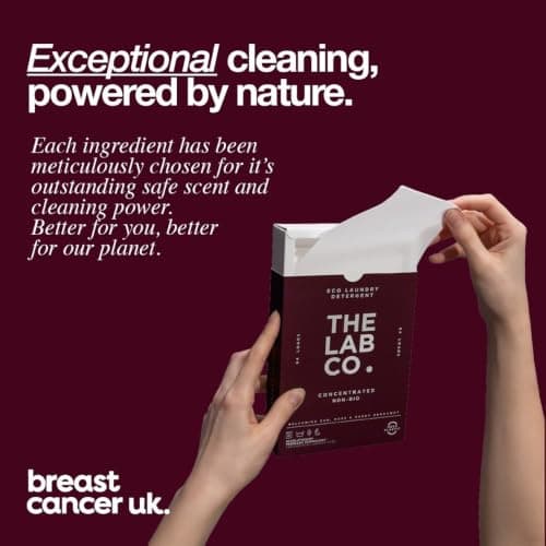 The Lab Co. Laundry Detergent Strips Washing Sheets | Eco Ultra-Concentrated | Non-Bio for Sensitive Skin | Non-Toxic Fragrance | EDC-Free | Lab-Tested | Welcoming Oud Rose Bergamot | 64 Loads — view 2