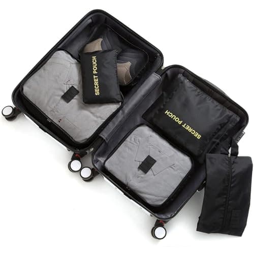 ZASCHMOY 6 Pack Packing Cubes Set 3 Sizes Travel Organizers with Mesh Top for Luggage Suitcases Carry On Backpacks (Grey) — view 2