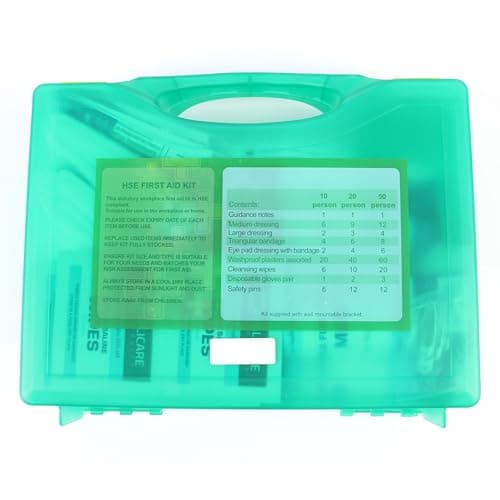 White Hinge Limited HSE Approved Wall Mountable Hard Case First Aid Kit 1-10 Person — view 5