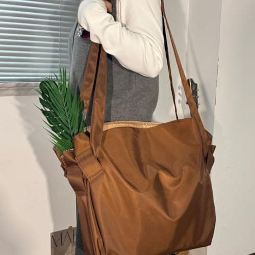 Camping Storage Bag, Outdoor Equipment Bag, Car Trunk Organizer, Foldable Camping Bag, Hiking Gear Storage(Brown) — view 5
