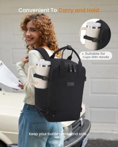 LOVEVOOK Ryanair Cabin Bags 40x20x25 Underseat Carry-ons Travel Backpack Womens 20L Hand Luggage Cabin Size Rucksack Bag for Airplane Small Weekender Duffel Bag for Eurowings Wizz Air Easyjet Flight — view 5