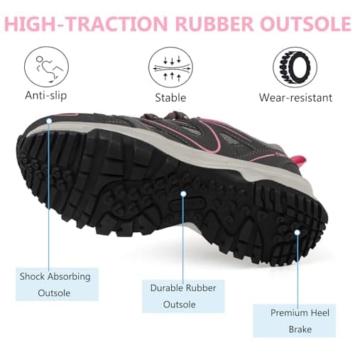 riemot Women's Walking Shoes, Lightweight Cushioned Hiking Trainers Outdoor — view 5