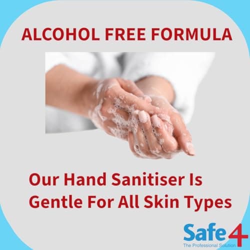 Safe4 Alcohol-Free Hand Sanitiser Foam – Kills 99.9% of Bacteria & Viruses – Fresh Eucalyptus – 50ml Travel Size — view 3