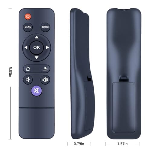 TCNOUMT Replacement Remote Control fit for WiMiUS S27 Portable Projector — view 3