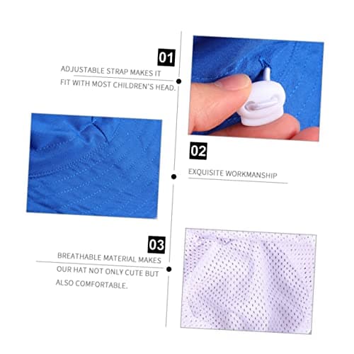 SAFIGLE Blue Cotton Breathable Quick Drying Fisherman Hat for Kids — view 5