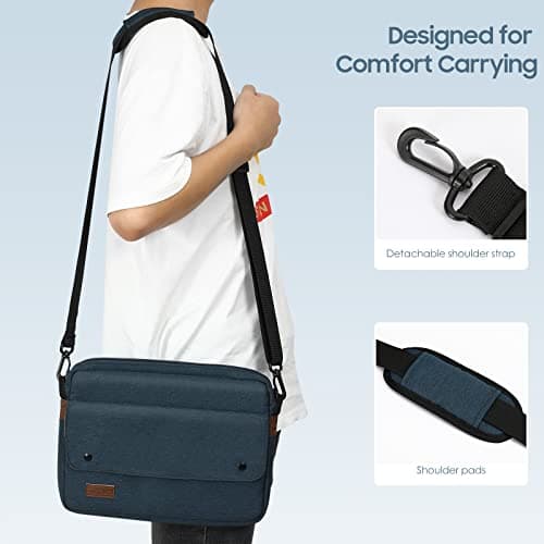 TiMOVO 9-11" Tablet Sleeve with Strap for iPad A16 Tab, Indigo — view 6
