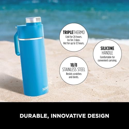 Ninja Thirsti 530ml Water Bottle, Tropical Blue DW1801EUUKSB — view 3